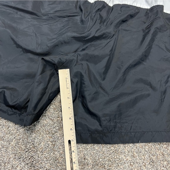 Vintage Nike shorts mens XL black white spell out baggy nylon swimtrunks - Picture 9 of 10